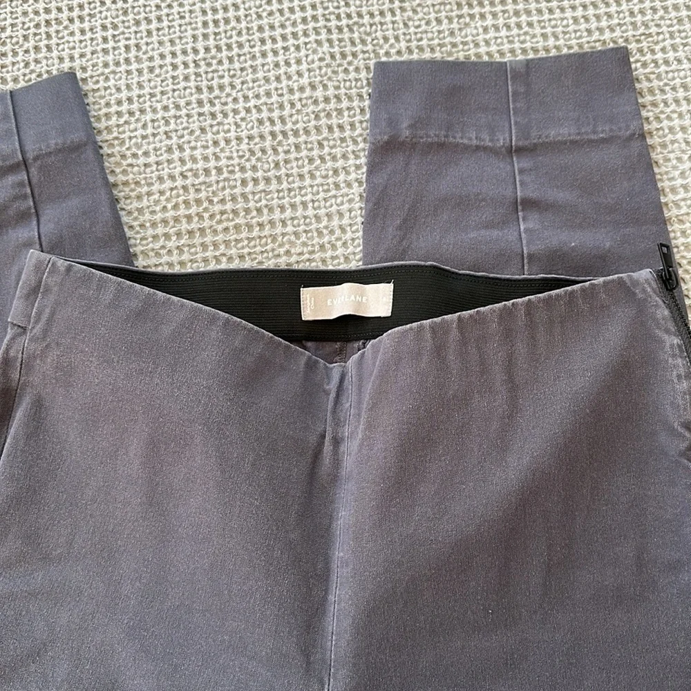 EverlaneThe Side Zip Cotton Stretch Pants Grey- 8